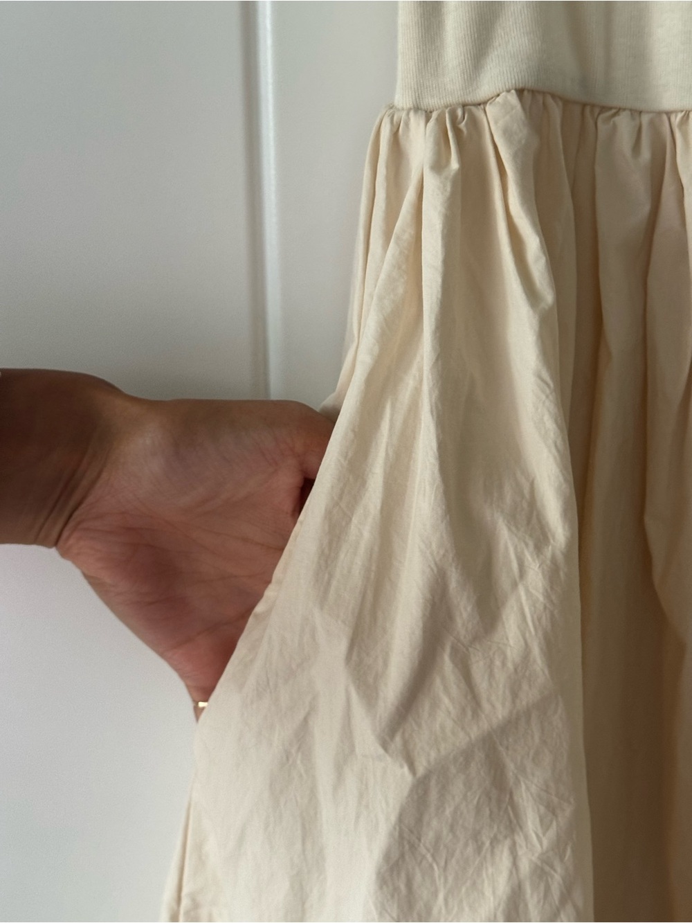 Source Unknown Cream Maxi Cotton Tank Dress - Picture 8 of 8